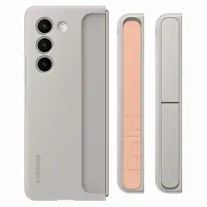 Samsung - Funda Samsung con soporte marrón claro para Galaxy Z Fold 5 (Reacondicionado grado A).