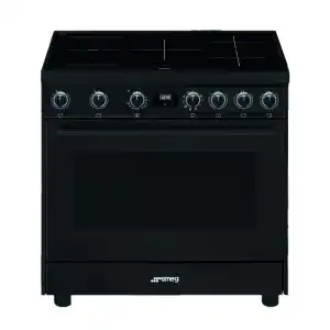 Smeg - Cocina compacta Smeg 90 cm, placa inducción 5 zonas y horno - C91IEA9.