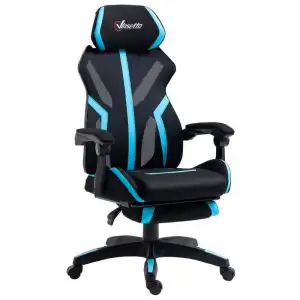 Vinsetto Silla Gaming con Altura Ajustable Azul