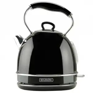 Bourgini Classic Nostalgic Deluxe Hervidor de Agua 1.7L 2200W Negro
