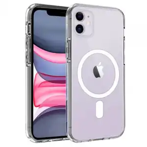 Cool Carcasa Magnética Transparente para iPhone 11