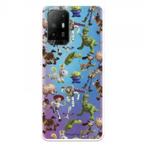 Funda para Oppo A74 4G Oficial de Disney Siluetas Muñecos Toy Story