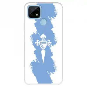 Funda Para Realme C21 Del Celta Escudo Trazo Azul - Licencia Oficial Rc Celta