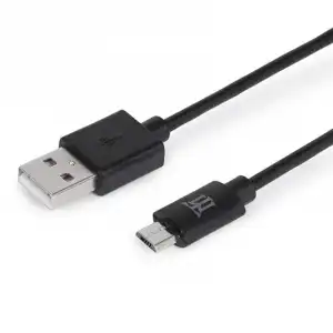Maillon Cable Micro USB 2.4A Negro 1m