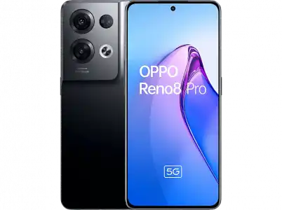 Móvil - OPPO Reno 8 Pro, Glazed Black, 256GB, 8GB, 6.7" Full HD+, Mediatek Dimensity 8100 MAX, 4500mAh, Android 12