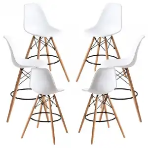 Packs Taburetes Altos - Pack 6 Taburetes Tower Altos - Blanco