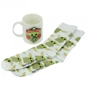 Paladone Set Taza de Cerámica + Calcetines Baby Yoda The Mandalorian Star Wars