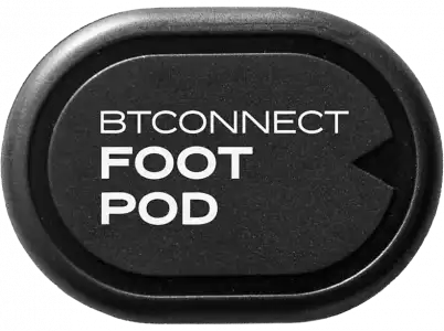 Podómetro - Bodytone Foot Pod BTC1, Para Zapatillas, Bluetooth, Velocidad, Pasos, Distancia recorrida, Negro