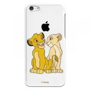 Funda Oficial Disney Simba Y Nala Transparente Para Iphone 5c - El Rey León