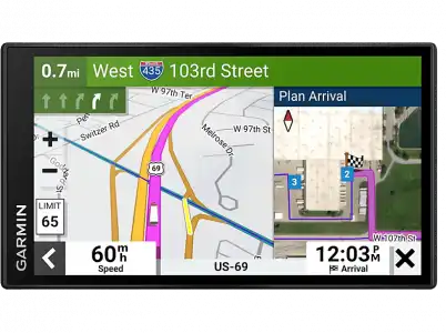GPS - Garmin Dēzl™ LGV610, Pantalla 6" táctil, Para camión, Autonomía 1h, Negro