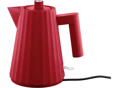 Hervidor de agua - Alessi Plissé MDL06/1 R, 2400 W, 1 l, Termoplástico, Libre BPA, Rojo