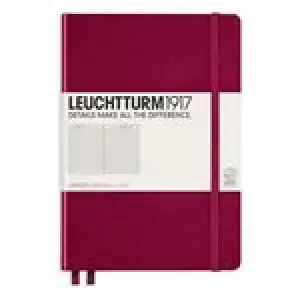 Libreta A5 Leuchtturm 1917 Medium tapa dura puntos rojo port