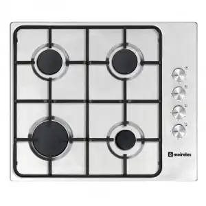Meireles MG 3640 X Placa de Gas 4 Zonas 60cm Acero Inoxidable