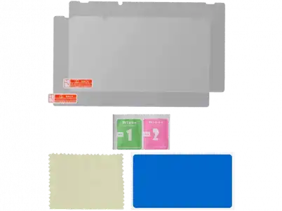 Protector pantalla - ISY IC-5003, Para Nintendo Switch, Cristal templado, 2 unidades, Transparente