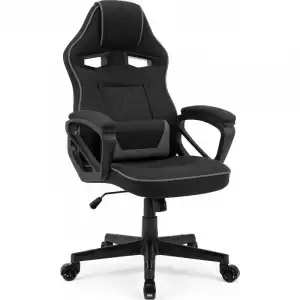 Sense7 Knight Tela Silla Gaming Negra/Gris