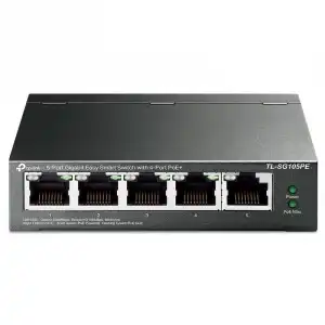 TP-Link TL-SG105PE Switch 5 Puertos Gigabit con 4 Puertos PoE+