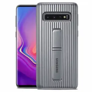 Carcasa Samsung Galaxy S10 Plus Soporte Standing Cover Original Samsung – Plata