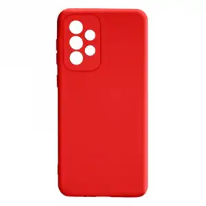 Funda Carcasa Samsung Galaxy A33 5g Silicona Flexible Acabado Tacto Suave Rojo
