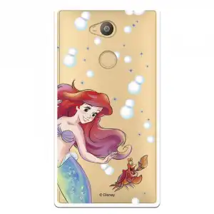 Funda Oficial Disney Sirenita Y Sebastián Transparente Para Sony Xperia L2 - La Sirenita