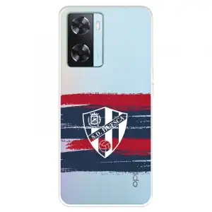 Funda Para Oppo A57s Del Sd Huesca Rayas Transparente - Licencia Oficial Sd Huesca