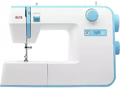 Máquina de coser - Alfa Style 30 19 Puntadas, Luz LED, 70 W, Blanco