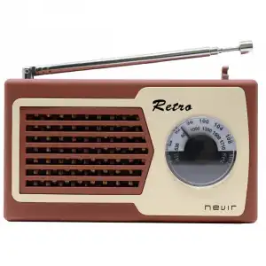 Nevir NVR-200 Radio Portátil Retro Marrón