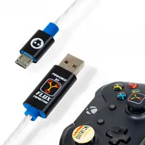 Numskull Regreso Al Futuro PS4 & Xbox One Cable USB a Micro USB con LED y Grips Macho/Macho 1.5m