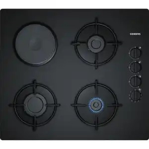 Siemens Placa De Cocina De Vidrio A Gas Mixto 60cm Negro - Eo6b6yb10