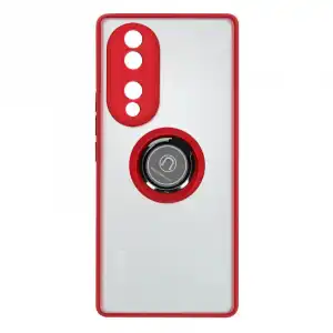 Avizar Funda con Anillo Metálico Roja para Honor 70