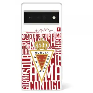 Funda Para Google Pixel 6 Pro Del Real Murcia Escudo Fondo Blanco - Licencia Oficial Real Murcia