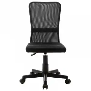 VidaXL Silla de Oficina Malla Negra