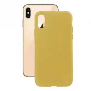 Ksix Funda Ecológica Semirrígida para iPhone XS Max Amarillo