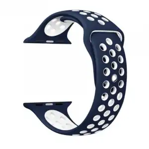 Ksix Urban 2 Correa Silicona Azul/Blanca para Apple Watch 3/4 42/44/45mm