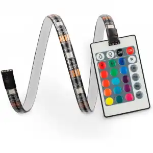 Mobile Tech Colorled Tira LED RGB para TV con Control Remoto 3m