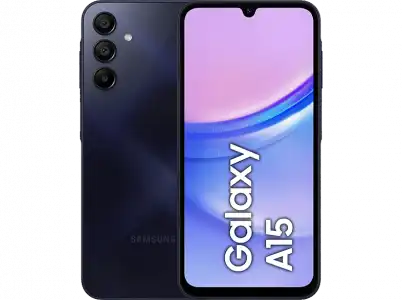Móvil - Samsung Galaxy A15 LTE, Negro, 128GB, 4GB RAM, 6.5" FHD+, MediaTek G99 Octa-Core, 5000mAh, Android 14