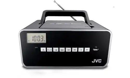 Radio CD JVC RD-F421B Negro