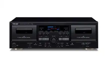 Reproductor de doble cassette Teac W-1200 Negro