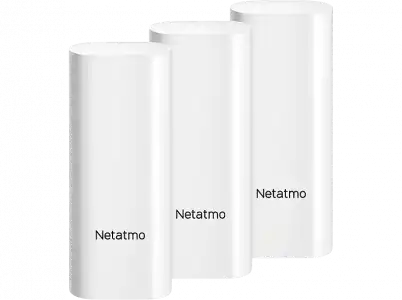 Sensor de movimiento - Netatmo DTG-EC, Para puertas/ventanas, Inteligente, Notificaciones, 3 unidades, Blanco