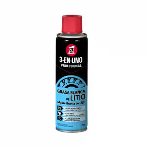 3 EN UNO Profesional Spray Grasa Blanca de Litio 250 ml