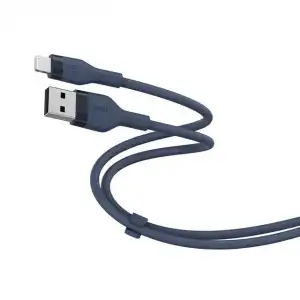 Belkin - Cable De Silicona Boost Charge Flex De USB-A A Lightning De 1 Metro Azul