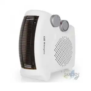 Calefactor 2 En 1 Orbegozo. Posición Horizontal Y Vertical. Calor 1000w-2000w. Termostato Regulable.