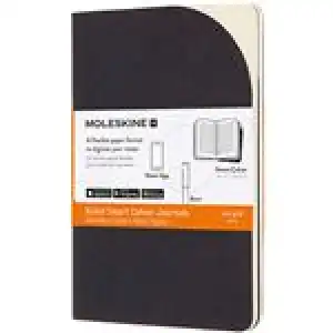 Cuaderno pequeño Moleskine Smart Cahier Journals rayas negro