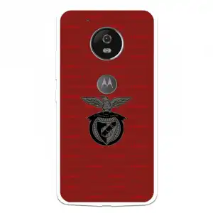 Funda Para Motorola Moto G5 Del Escudo Fondo Granate - Licencia Oficial Benfica