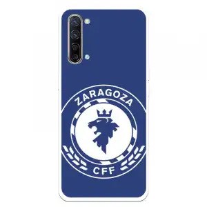 Funda Para Oppo Find X2 Lite Del Zaragoza Cf Femenino Escudo Grande Fondo Azul - Licencia Oficial Zaragoza Cf Femenino