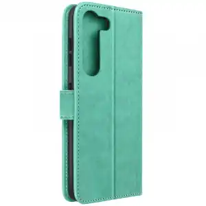 Funda Para Samsung Galaxy S23 Tarjetero Soporte Mandala Flor Verde
