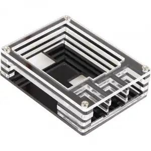 Joy-It RB-Case+14 Carcasa Acrílica Transparente para Raspberry Pi