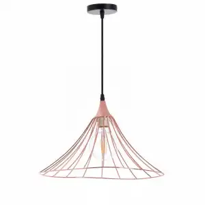 Lámpara De Techo Opole Oro Rosa 40x40x18cm 7hsevenon Deco