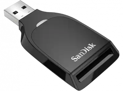 Lector de tarjetas - SanDisk SD UHS-I, USB 3.0, Para Transferencias hasta 170 MBs, Negro