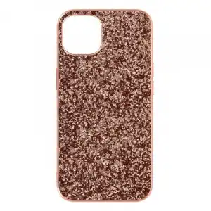 Avizar Funda Purpurina Rígida Acabado Relieve Antideslizante Champán para iPhone 13 Mini