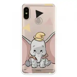 Funda Oficial Disney Dumbo Silueta Transparente Para Xiaomi Mi A2 Lite